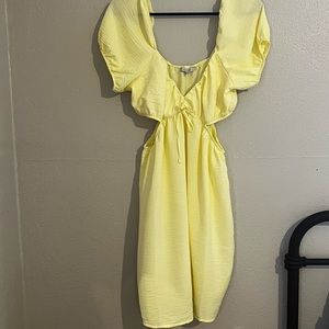 Love Tree yellow above the knee summer dress